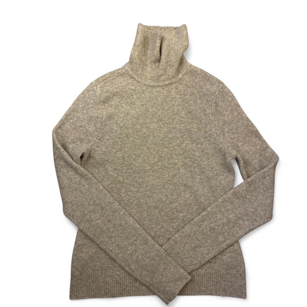 Abercrombie & Fitch brown flecked soft cozy turtleneck sweater women sz XS